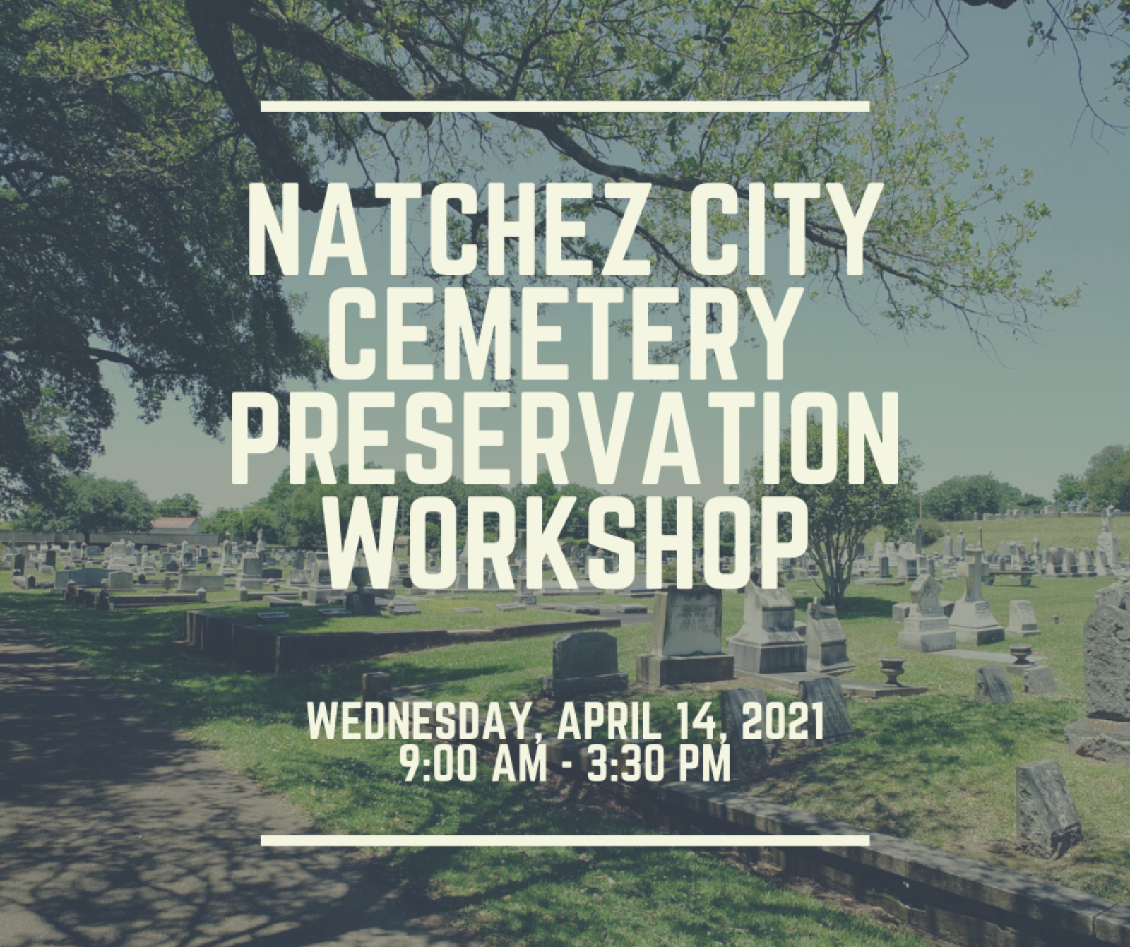 Cemtery workshop graphic